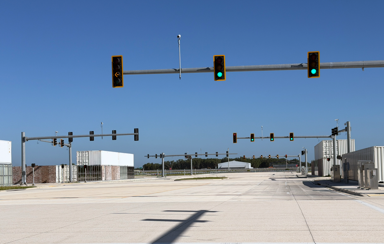 This is a picture of the traffic signals at the Urban Sector.